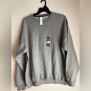 Athletic Works Moisture Wicking Fleece Gray Crewneck Pullover size XXL-NWT
